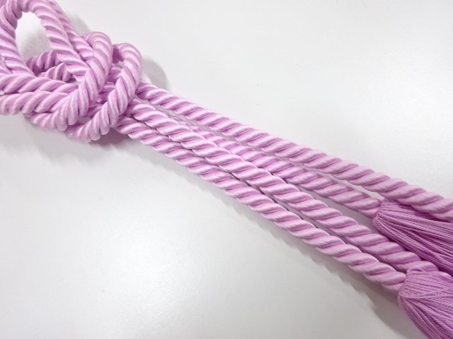 JAPANESE KIMONO / HAND-TIED OBIJIME CORD 